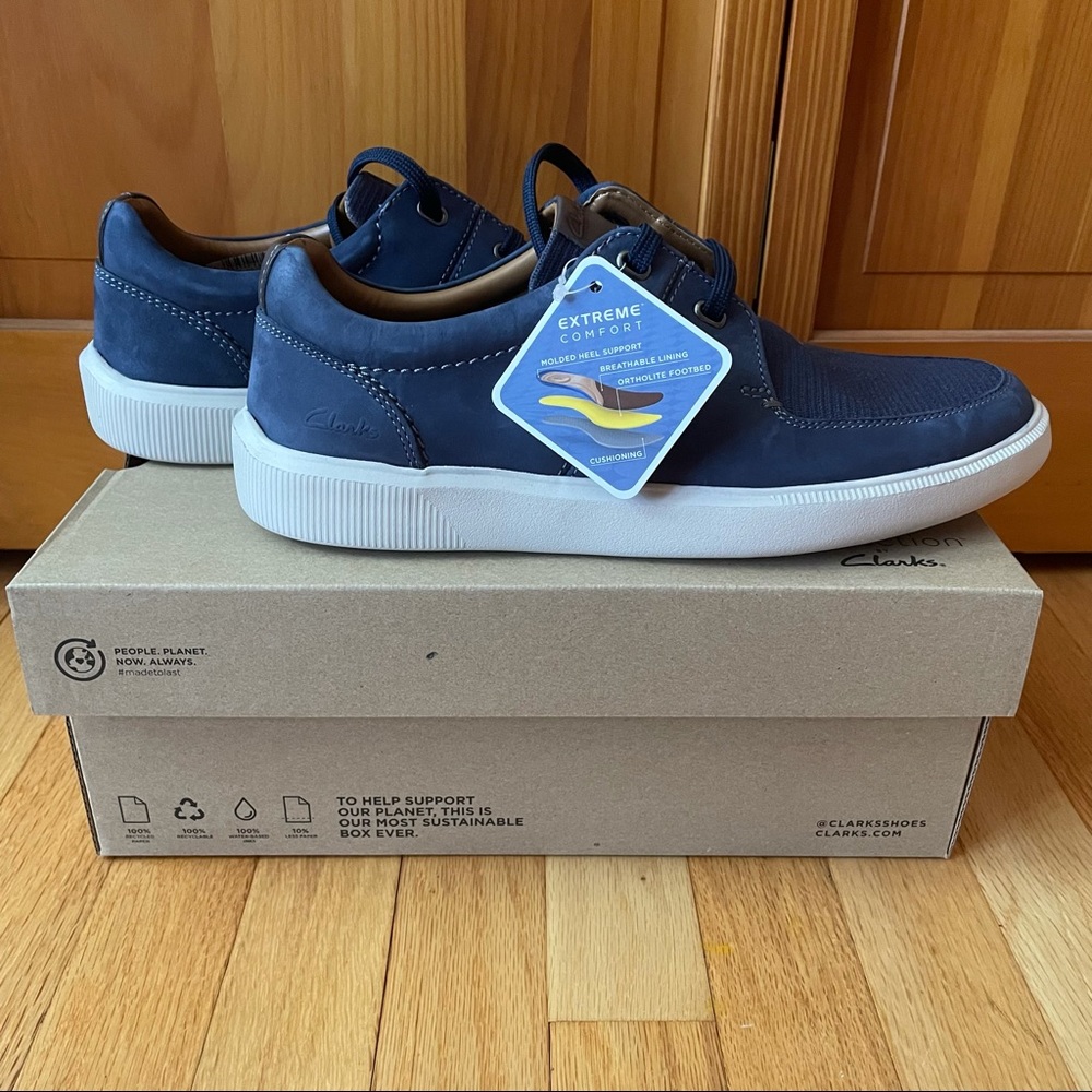 Clarks Dark Blue Shoes